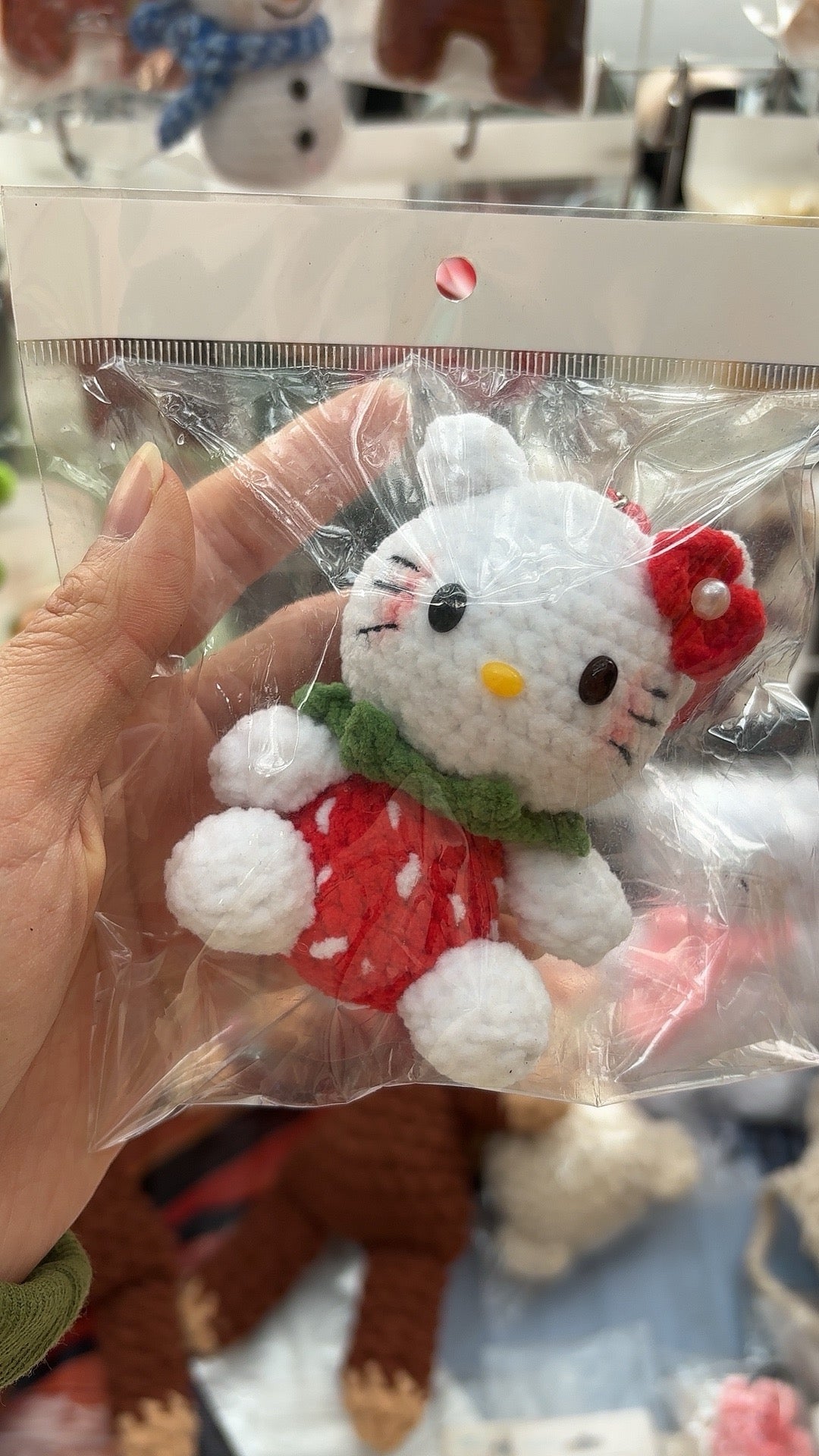 Handmade Knit Crochet Charm | Cute Keychain Phone Charm Accessories